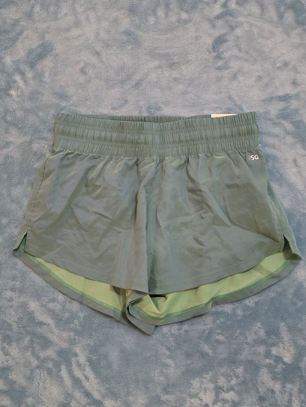 DSG Sage Green Layered Athletic Shorts
